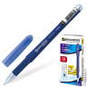 Ручка гелевая BRAUBERG 'Impulse', корпус синий, игольчатый пишущий узел 0,5 мм, резиновый держатель, синяя, 141182