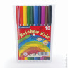 Фломастеры 10 ЦВЕТОВ CENTROPEN "Rainbow Kids", круглые, смываемые, вентилируемый колпачок, 7550/10ET, 7 7550 1002