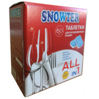 Таблетки для посудомоечных машин SNOWTER 60шт/уп., комплект 60 шт