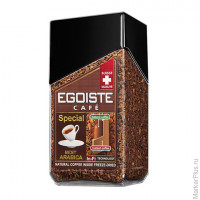 Кофе молотый в растворимом EGOISTE 'Special', натуральный, 100 г, 100% арабика, стеклянная банка, 86