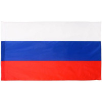 Флаг России 90х145см карман для древка и петли, искусств.шелк МС-3790