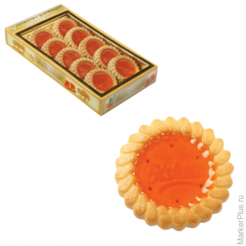 Печенье БИСКОТТИ с апельсиновым мармеладом, сдобное, 235 г, картонная коробка