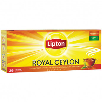 Чай Lipton "Royal Ceylon", черный, 25 пакетиков по 2г
