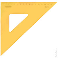 Треугольник 45гр, 16см, прозрачный флуоресцентный 4цвета, 20 шт/в уп