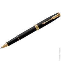Ручка-роллер Parker 'Sonnet Matte Black GT' черная, 0,8мм, подар. уп.