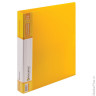 Папка 40 вкладышей BRAUBERG 'Contract', желтая, вкладыши-антиблик, 0,7 мм, бизнес-класс, 221780