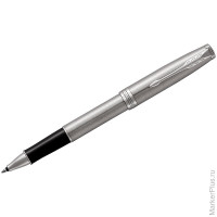 Ручка-роллер Parker 'Sonnet Stainless Steel CT' черная, 0,8мм, подар. уп.