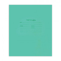 Тетрадь Зелёная обложка 24л. 'Маяк', офсет, линия, Т5024Т2-1