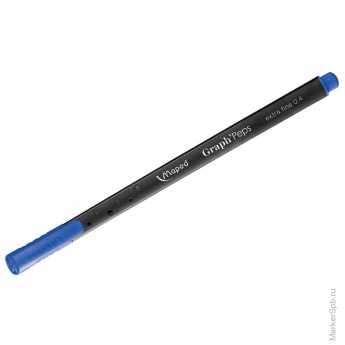 Ручка капиллярная "GRAPH PEP'S" синяя, 0,4мм, треугольная 12 шт/в уп