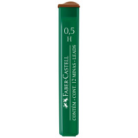 Грифели для механических карандашей Faber-Castell 'Polymer', 12шт., 0,5мм, H, 12 шт/в уп
