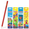 Карандаши цветные ПИФАГОР 'Сказочный мир', 6 цветов, заточенные, картонная упаковка, дизайн ассорти, 180239, 10 шт/в уп