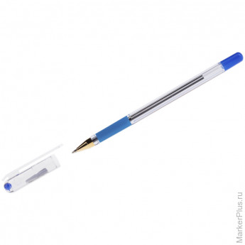 Ручка шариковая MunHwa 'MC Gold' синяя, 1,0мм, грип, штрих-код, 12 шт/в уп
