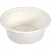 Тарелка одноразовая д/супа, d-130мм, 350мл белая, сахарный тростник 50шт/уп, комплект 50 шт