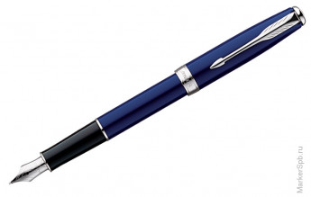 Ручка перьевая "Sonnet Laque Blue CT", корпус синий/хром, подар.уп.