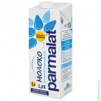 Молоко PARMALAT (Пармалат), жирность 1,8%, ультрапастеризованное, картонная упаковка, 1 л, 502314