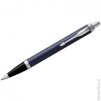 Ручка шариковая Parker "IM Matte Blue CT" синяя, 1,0мм, кнопочн., подар. уп.