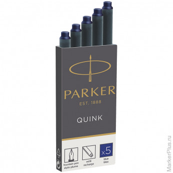 Картриджи чернильные Parker 'Cartridge Quink' синие, 5шт., комплект 5 шт