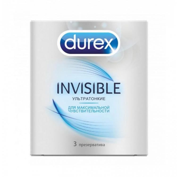 Презервативы Durex Invisible ультратонкие, 3 шт 3016030 - Durex - Ультратонкие презервативы - Купить