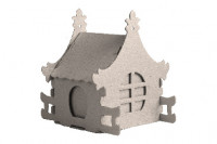Набор для творчества сборный картонный домик для раскраш., Ирис,30010-505