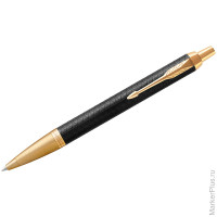 Ручка шариковая Parker "IM Premium Black/Gold GT" синяя, 1,0мм, кнопочн., подар. уп.