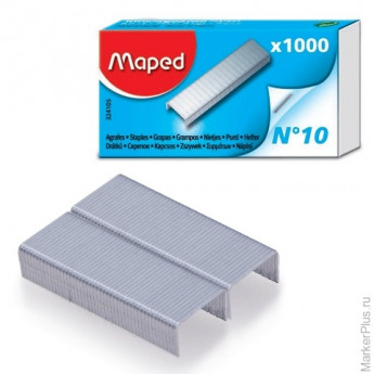 Скобы для степлера MAPED, №10, 1000 шт., 324105, комплект 1000 шт