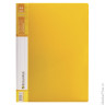 Папка на 2 кольцах BRAUBERG 'Contract', 35 мм, желтая, до 270 листов, 0,9 мм, 221795