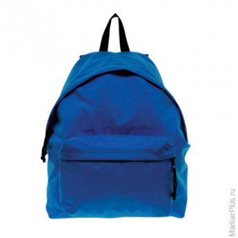 Рюкзак BRAUBERG, универсальный, сити-формат, один тон, голубой, 20 литров, 41х32х14 см, 2