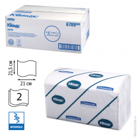 Полотенца бумажные 186 шт., KIMBERLY-CLARK Kleenex, комп. 15 шт., Ultra, 2-х слойн., белые, 21х21,5с, комплект 186 шт