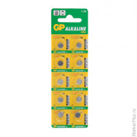 Батарейка GP (Джи-Пи) Alkaline 192 (G3, LR41), 1 штука, в блистере, 1,5 В, 4891199015533, 10 шт/в уп