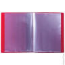 Папка 10 вкладышей BRAUBERG стандарт, красная, 0,6 мм, 221590