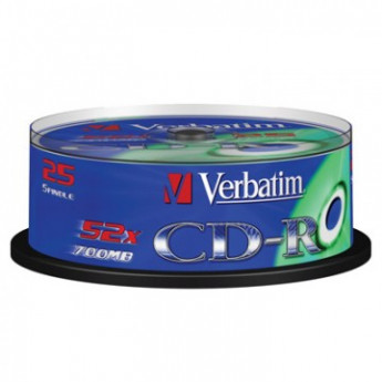 Носители информации Verbatim CD-R 700Mb 52x Cake/25 43432 Extra Protect