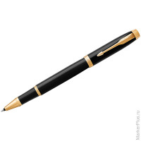 Ручка-роллер Parker 'IM Black GT' черная, 0,8мм, подар. уп.