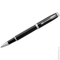 Ручка-роллер Parker 'IM Black СT' черная, 0,8мм, подар. уп.