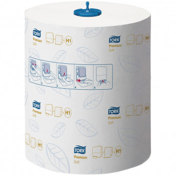 Полотенца бумажные в рулонах Tork 'Premium.Soft'(H1), 2-х слойн., 100м/рул, мягкие, тиснение, белые, 6 шт/в уп