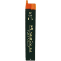 Грифели для механических карандашей Faber-Castell 'Super-Polymer', 12шт., 1,0мм, HB, 12 шт/в уп