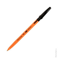 Ручка шариковая 'Corvina 51', черная, 1мм, желтый корпус, 10 шт/в уп