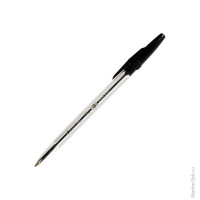 Ручка шариковая 'Corvina 51', черная, 1мм, прозрачный корпус, 10 шт/в уп