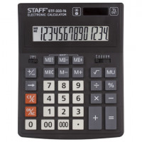 Калькулятор STAFF PLUS настольный STF-333, 14 разрядов, двойное питание, 200x154 мм