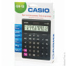 Калькулятор CASIO настольный GR-12-W, 12 разрядов, двойное питание, 209х155 мм, европодвес, черный,