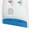 Кулер для воды (диспенсер) SONNEN TS-02, настольный, нагрев/без охлаждения, 2 крана, белый/синий, 45
