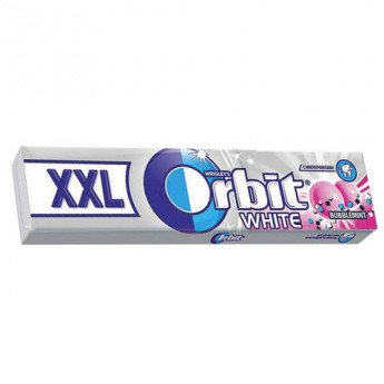 Жевательная резинка ORBIT (Орбит) Белоснежный Bubblemint XXL, 15 подушечек, 20,4 г, ш/к 53715, 46153715