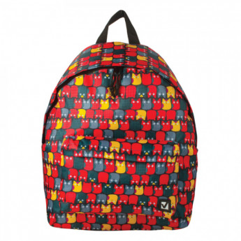 Рюкзак BRAUBERG универсальный, сити-формат, красный, "Совята", 20 литров, 41х32х14 см, 226403