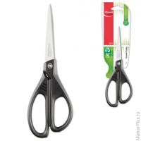 Ножницы MAPED 'Essentials Green', 210 мм, черные, эргономичные ручки, картонная упаковка с европодвесом, 468110