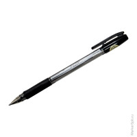 Ручка шариковая 'BPS', черная, 1мм, грип, 10 шт/в уп
