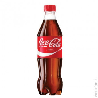 Напиток газированный COCA-COLA (Кока-кола), 0,5 л, пластиковая бутылка, 256521