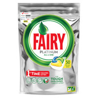 Капсулы для посудомоечной машины Fairy 'Platinum. All in 1. Лимон', 50шт., комплект 50 шт