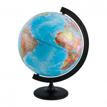 Глобус политический Глобусный мир, 32см, с подсветкой на круглой подставке