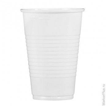 Одноразовый стакан, ЭКОНОМ, 200 мл, 1 шт., полипропилен (ПП), белый, холодное/горячее, СТИРОЛПЛАСТ, С.200.70.01
