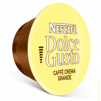 Капсулы для кофемашин NESCAFE Dolce Gusto Cafe Crema Grande, натуральный кофе, 16 шт. х 8 г, 1212009