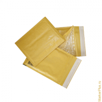 Конверт-пакеты с прослойкой из пузырчатой пленки (170х225 мм), крафт-бумага, отрывная полоса, КОМПЛЕКТ 10 шт., С/0-G.10, комплект 10 шт
